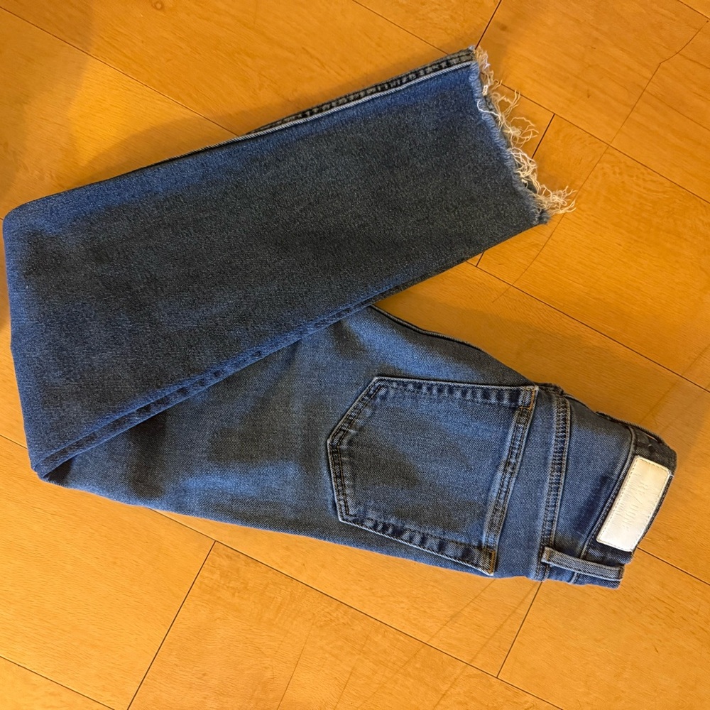 Re/Done straight leg dark wash Jeans (24)
